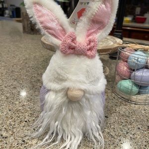 Easter Gnome NEW Purple Fur Ears Adorable!